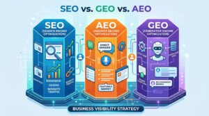 SEO vs. GEO vs. AEO